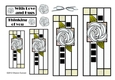 NOUVEAU ROSE - 4 Pretty Nouveau Rose Toppers - White