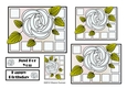 NOUVEAU ROSE - 4 Pretty Nouveau Rose Toppers - White