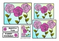 NOUVEAU ROSE - 4 Pretty Nouveau Rose Toppers - Pink