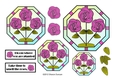 NOUVEAU ROSE - 4 Pretty Nouveau Rose Toppers - Pink
