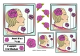 NOUVEAU ROSE - 4 Pretty Nouveau Rose Toppers - Pink