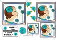 NOUVEAU ROSE - 4 Pretty Nouveau Rose Toppers - Turquoise
