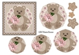 Luxury of Time Stacker - Gold - BEAR WITH FLOWER