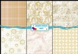 Luxury of Time Backing Paper Kit - 6 x 8x8 papers - Gold Themed Set 2
