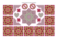 Photoflowers Teabag Topper and Accessories Sheet - fuchsia pink