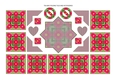 Photoflowers Teabag Topper and Accessories Sheet - sunshine pink