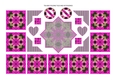 Photoflowers Teabag Topper and Accessories Sheet - bright pink