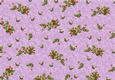 VINTAGE CHRISTMAS BACKING PAPER A4 - Holly - Purple