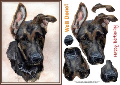 3D German Shepherd Puppy