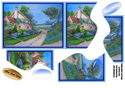 English Thatched Cottage and Beautiful Flower Garden Pt 2