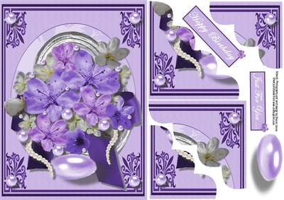 Purple Cream and Lilac Blossom