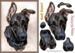 3D German Shepherd Puppy