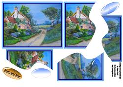 English Thatched Cottage and Beautiful Flower Garden Pt 2