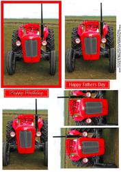 Red Massey Ferguson Vintage Tractor