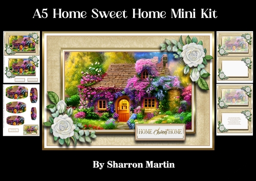 A5 Home Sweet Home Mini Pyramage Kit - x4 A4 Sheets