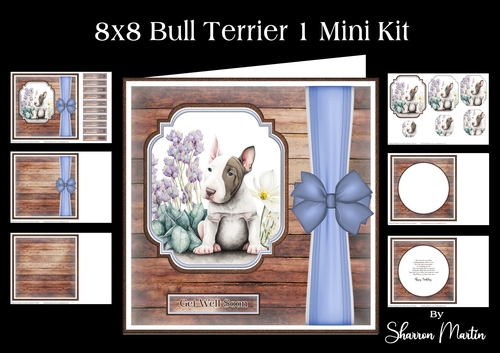 8x8 Bull Terrier 1 Mini Kit - x6 A4 sheets 