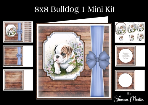 8x8 Bulldog 1 Mini Kit - x6 A4 sheets 