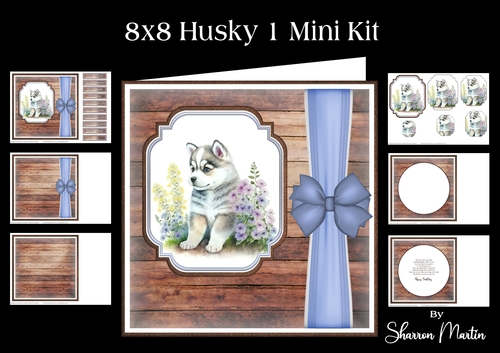 8x8 Husky 1 Mini  Kit - x6 A4 sheets 
