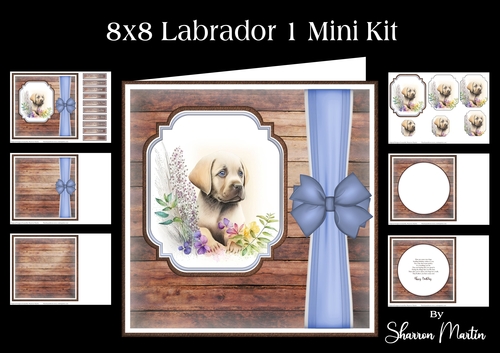 8x8 Labrador 1 Mini Kit - x6 A4 Sheets 