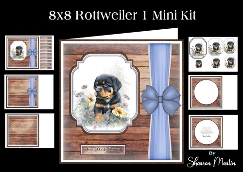 8x8 Rottweiler 1 Mini Kit - x6 A4 Sheets 