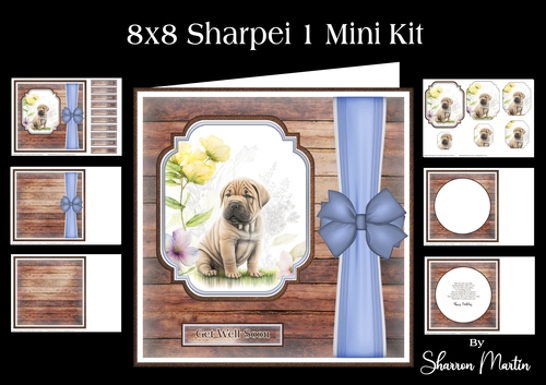 8x8 Sharpei 1 Mini Kit - x6 A4 Sheets 