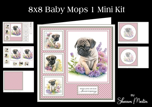 8x8 Baby Mops Mini Kit - x5 A4 Sheets 