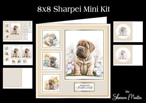 8x8 Sharpei Mini Kit - x5 A4 sheets 