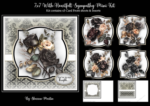 7x7 With Heartfelt Sympathy Mini Kit - x7 A4 Sheets 