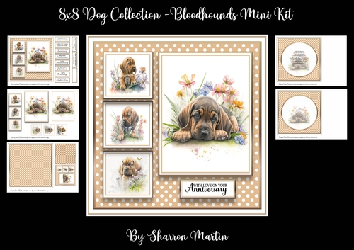 8x8 Bloodhounds Mini Kit - x5 A4 Sheets 