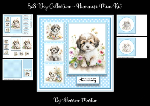 8x8 Havanese Mini Kit - x5 A4 Sheets 