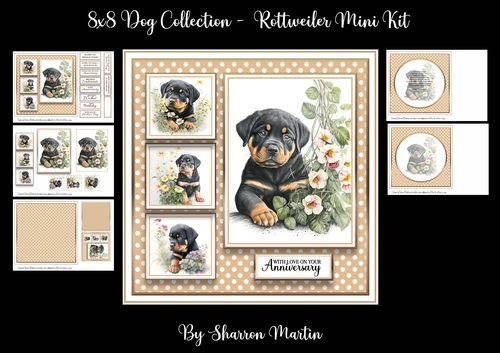8x8 Rottweiler Mini Kit - x5 A4 Sheets 