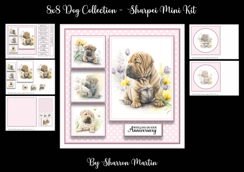 8x8 Sharpei Mini Kit - x5 A4 Sheets 