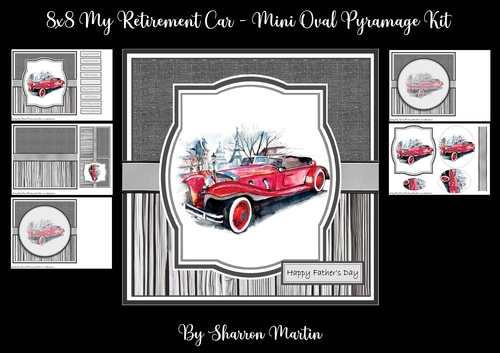 8x8 My Retirement Car - Mini Kit - x5 A4 sheets 
