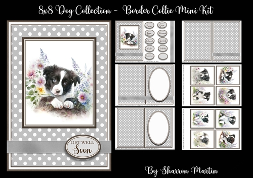 A5 Border Collie Mini Kit - x6 A4 sheets 