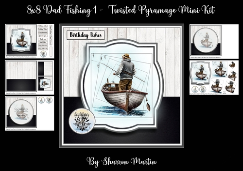 8x8 Dad Fishing 1 - Twisted Pyramage Mini Kit