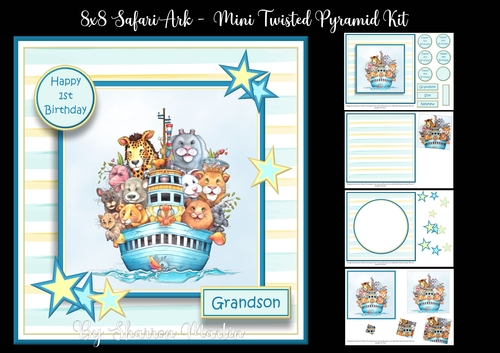 8x8 Safari Ark Mini Pyramid Kit - x4 A4 Sheets 