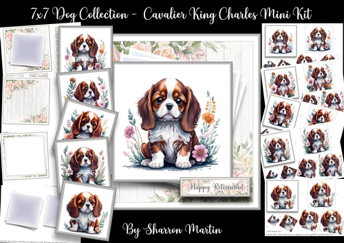 7x7 Dog Collection - Cavalier King Charles Bumper Kit 