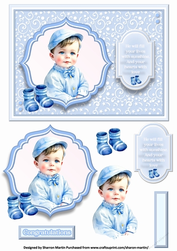 A5 Vintage Baby Boy 1