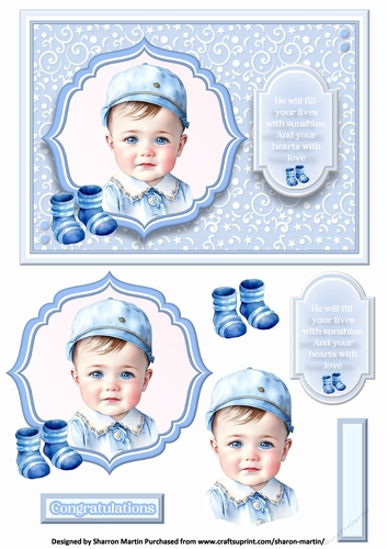 A5 Vintage Baby Boy 3