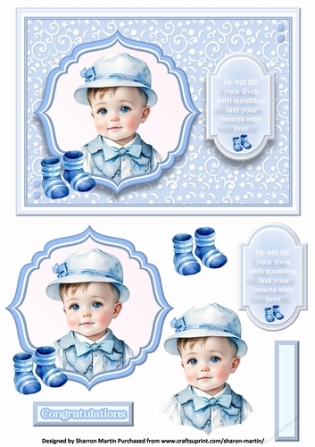 A5 Vintage Baby Boy 5
