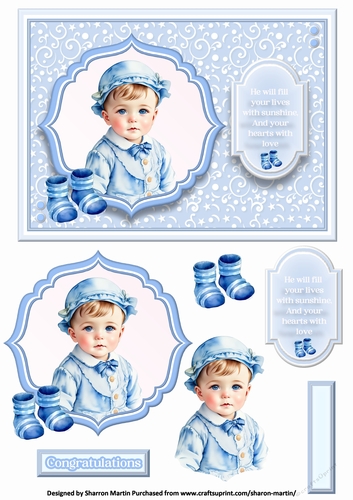 A5 Vintage Baby Boy 8