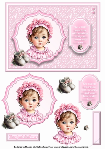 A5 Vintage Baby Girl 1