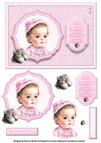 A5 Vintage Baby Girl 5