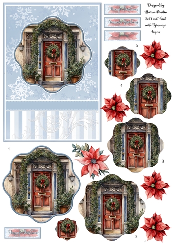 5x7 Doorway to happiness Card Front and Pyramid 