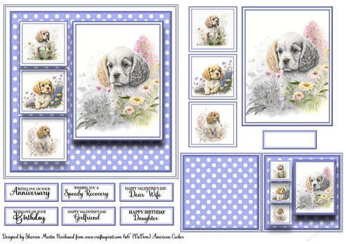 6x6 (15x15cm) Card Front, Topper, Gift Card and Sentiments