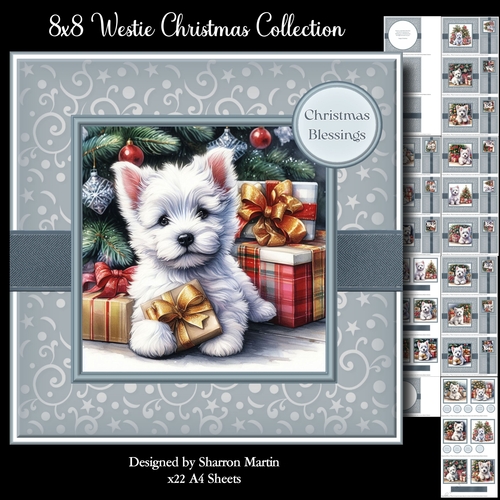 8x8 Christmas Westie Collection 