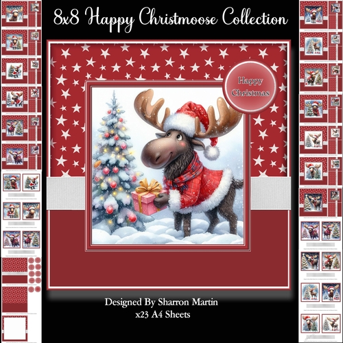 8x8 Happy Christmoose Collection 
