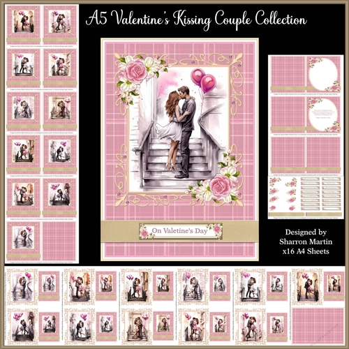 A5 Valentines Kissing Couple Collection 