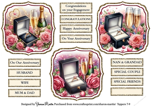 Engagement Toppers 7-9 with Sentiments   