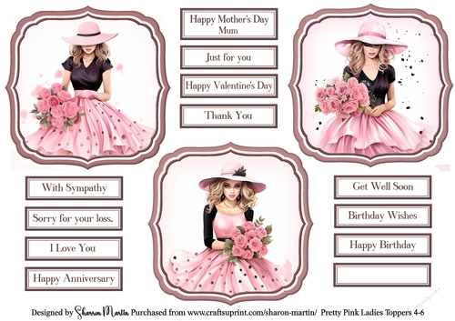 Pretty Pink Ladies Toppers 4-6